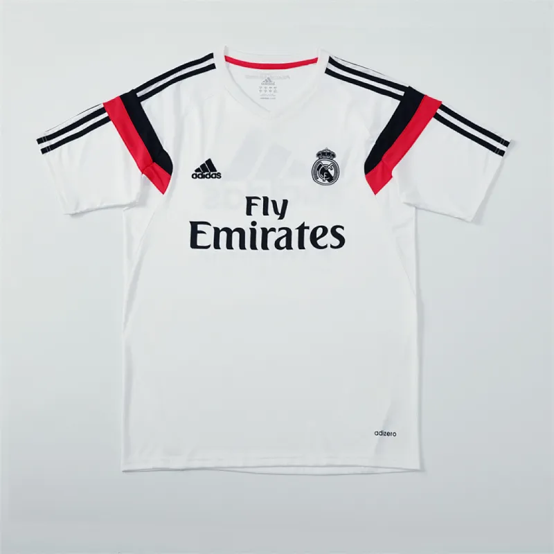 2014/15 Real Madrid Retro Training Jersey White