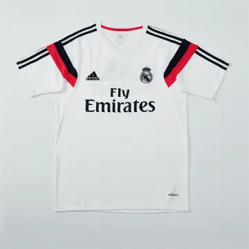 2014/15 Real Madrid Retro Training Jersey White