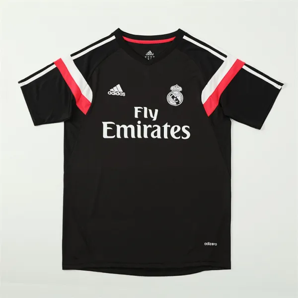 2014/15 Real Madrid Retro Training Jersey Black - A-Grade Quality Detail View