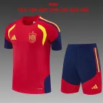 Equipamento de treino infantil da Espanha 2026, vermelho 2026 Spain Training Kids Kit Red