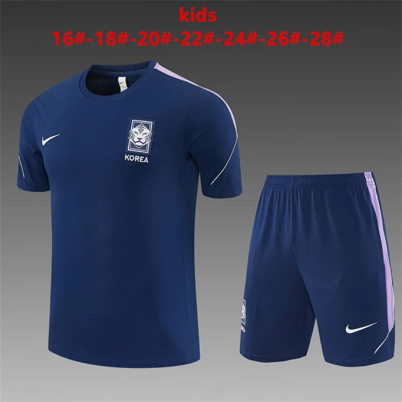 2026 South Korea Training Kids Kit Royal Blue