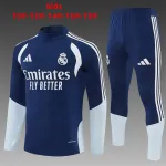 26/27 Real Madrid Kids Half-zip Tracksuit Royal Blue 26/27 Real Madrid Kids Half-zip Tracksuit Royal Blue