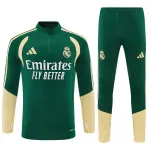 26/27 Real Madrid Half-zip Tracksuit Green 26/27 Real Madrid Half-zip Tracksuit Green