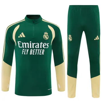 2026 Real Madrid Half-zip Tracksuit Green