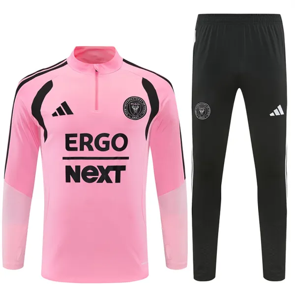 26/27 Inter Miami Half-zip Tracksuit Pink - A-Grade Quality Detail View