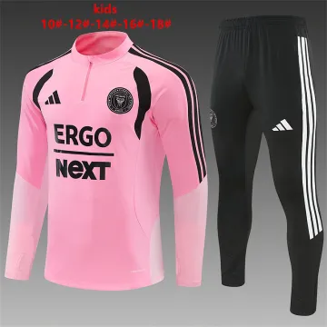 2026 Inter Miami Kids Half-zip Tracksuit Pink
