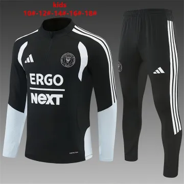 2026 Inter Miami Kids Half-zip Tracksuit Black