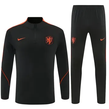 2026 Netherlands Half-zip Tracksuit Black