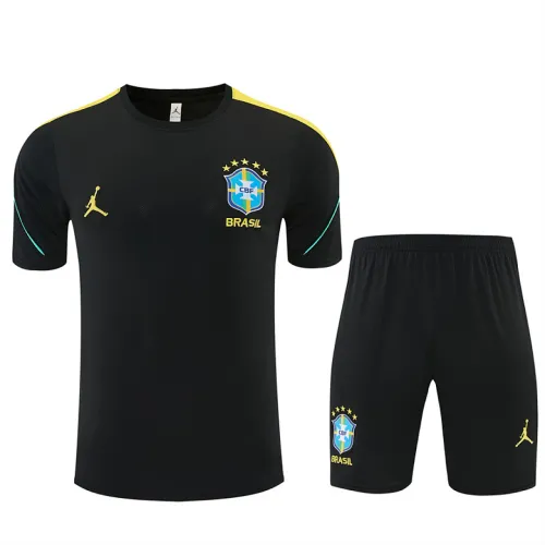 2026 Brazil Jordan Collaboration Training Kit Black/Yellow