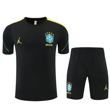 2026 Brazil Jordan Collaboration Training Kit Black/Yellow
