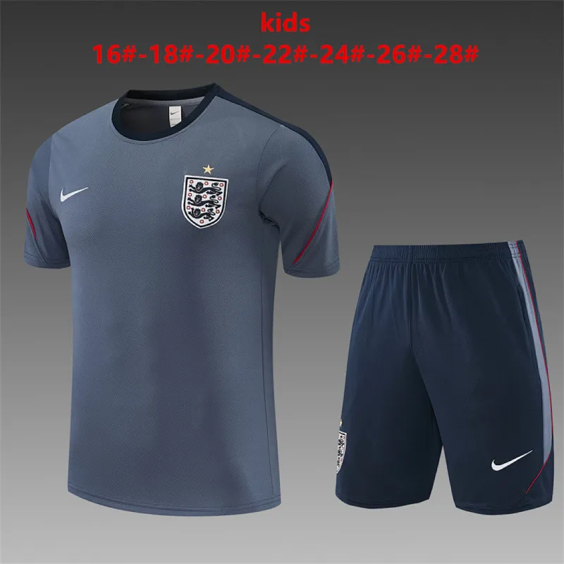2026 England Training Kids Kit Gray