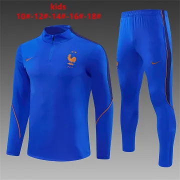 2026 France Kids Half-zip Tracksuit Royal Blue