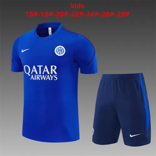 Tenue d'entraînement Inter Milan 26/27 pour enfants, bleu roi
