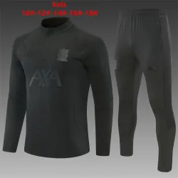 26/27 Liverpool All Black Kids Half-zip Tracksuit - product photo US35.98 - 26/27 Liverpool All Black Kids Half-zip Tracksuit