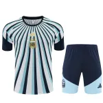 Equipamento de treino da Argentina 2026 com padrão de camuflagem, azul/branco 2026 Argentina Camo Training Kit Blue/White