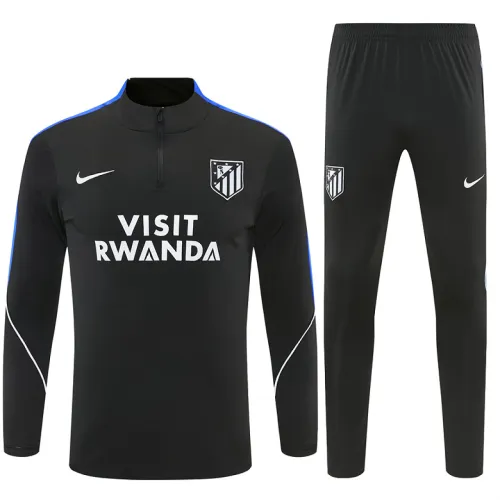 26/27 Atletico Madrid Half-zip Tracksuit Black