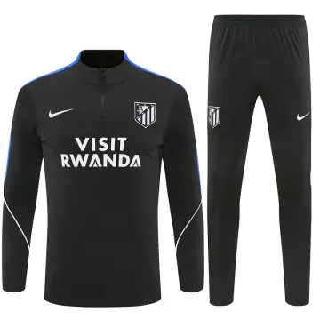 2026 Atletico Madrid Half-zip Tracksuit Black