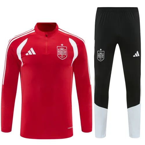 2026 Spain Half-zip Tracksuit Red/White