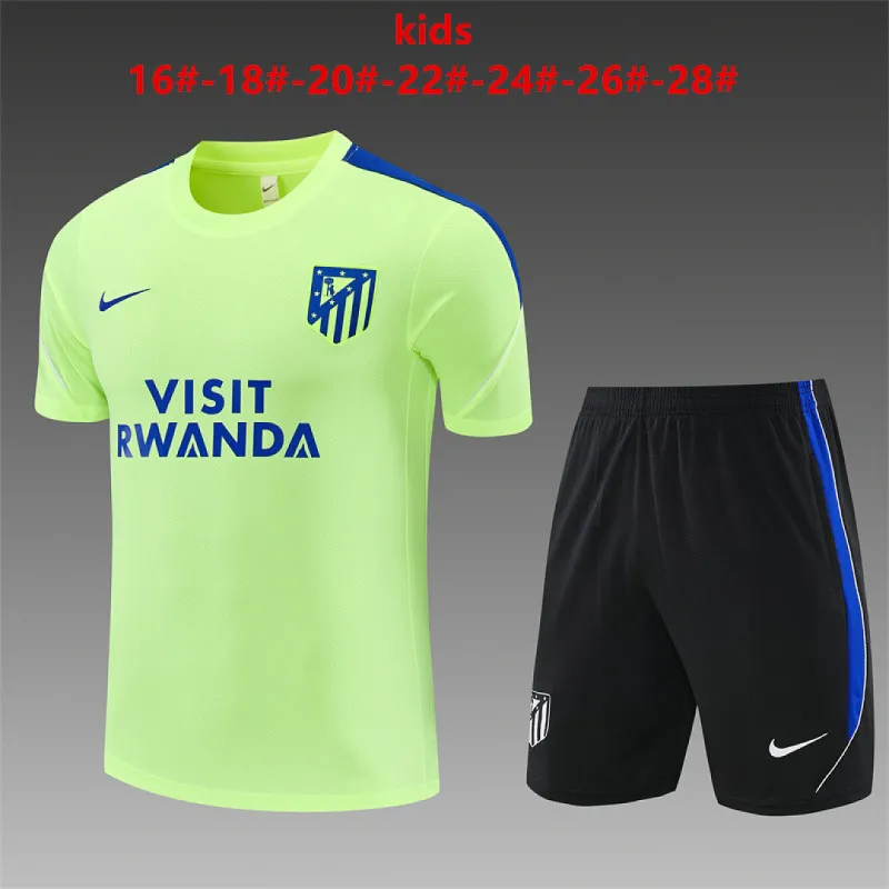 26/27 Atletico Madrid Training Kids Kit Neon Green