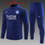 26/27 Inter Milan Kids Half-zip Tracksuit Navy Blue