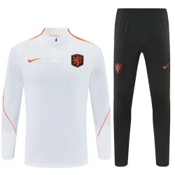 2026 Netherlands Half-zip Tracksuit White - product photo US45.98 - 2026 Netherlands Half-zip Tracksuit White
