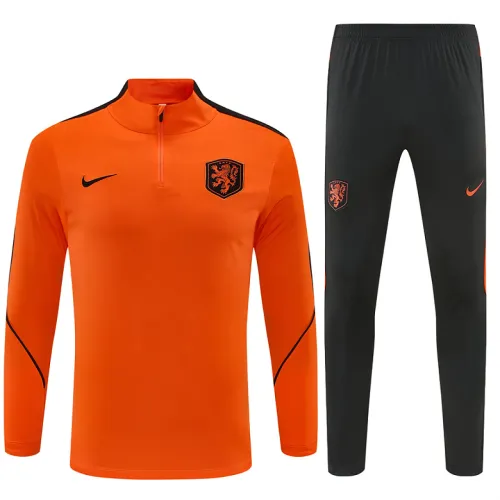 2026 Netherlands Half-zip Tracksuit Orange