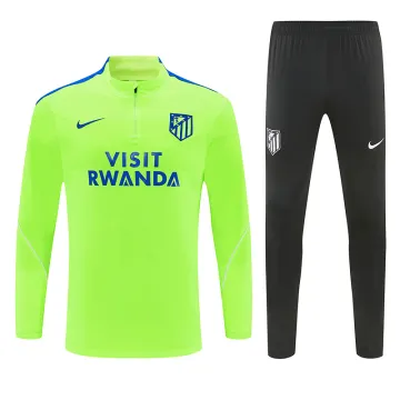 2026 Atletico Madrid Half-zip Tracksuit Neon Green