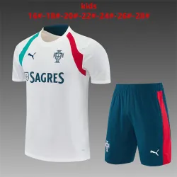 2026 Portugal Training Kids Kit White - product photo US22.98 - 2026 Portugal Training Kids Kit White