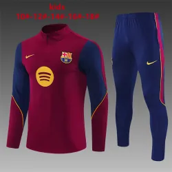 US35.98 - 2026 Barcelona Kids Half-zip Tracksuit Red