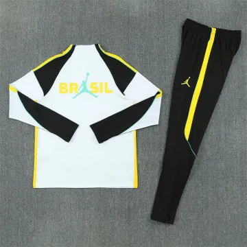 2026 Brazil Jordan Collaboration Half-zip Tracksuit White