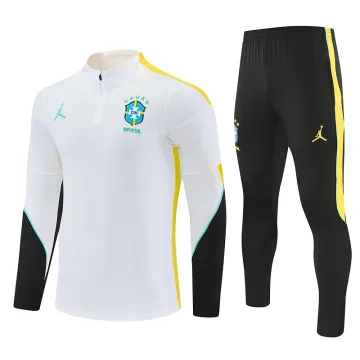 2026 Brazil Jordan Collaboration Half-zip Tracksuit White