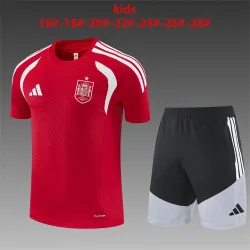 US22.98 - 2026 Spain Training Kids Kit Red/White