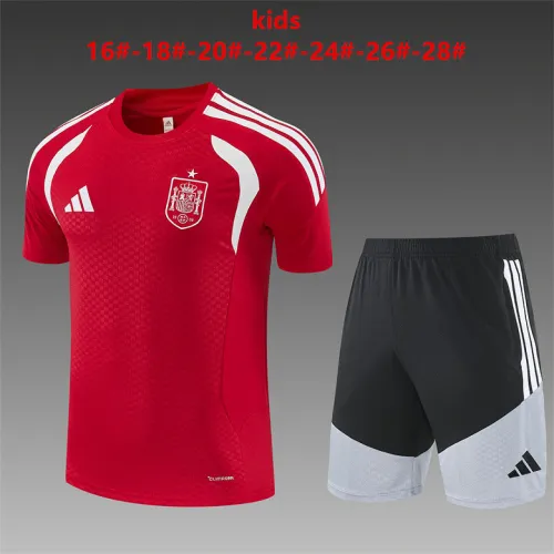 2026 Spain Training Kids Kit Red/White