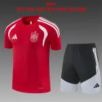 Equipamento de treino infantil da Espanha 2026, vermelho/branco 2026 Spain Training Kids Kit Red/White