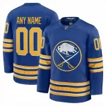 Maglia personalizzata Premium da casa dei Buffalo Sabres (colore blu reale) da uomo