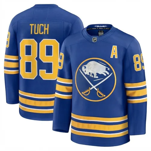 Maglia da uomo Alex Tuch dei Buffalo Sabres, modello Royal Home Premium
