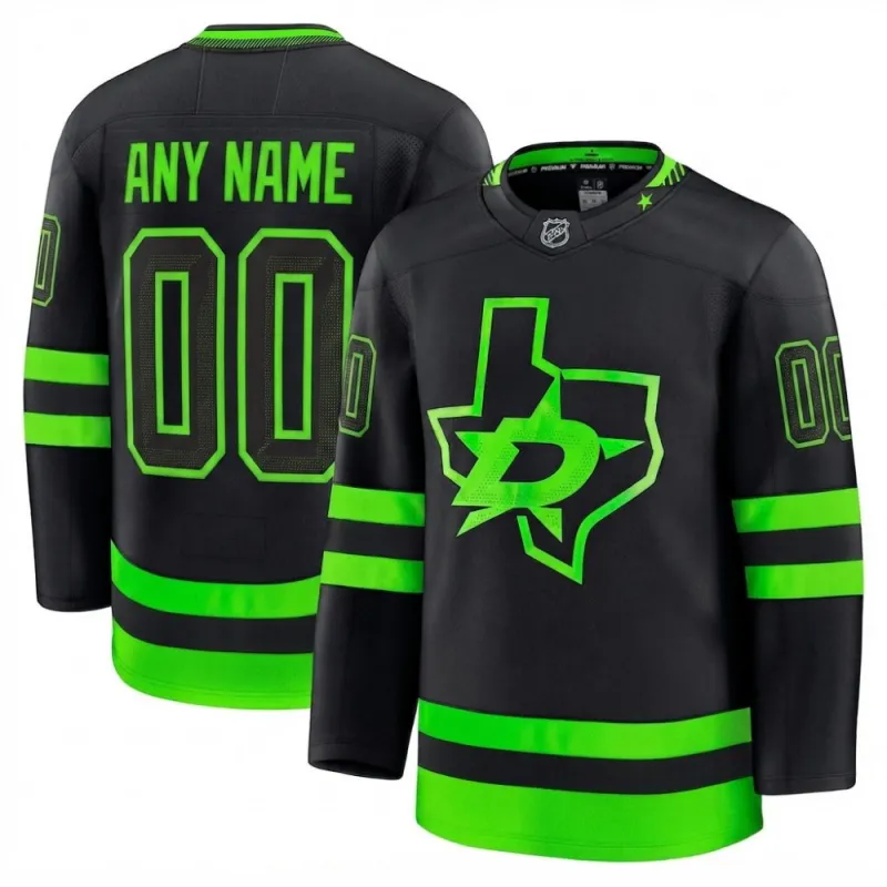 Dallas Stars Alternate Premium Player Custom Jersey – Black