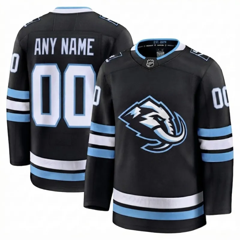 Maglia personalizzata Premium da casa degli Utah Mammoth, nera, da uomo