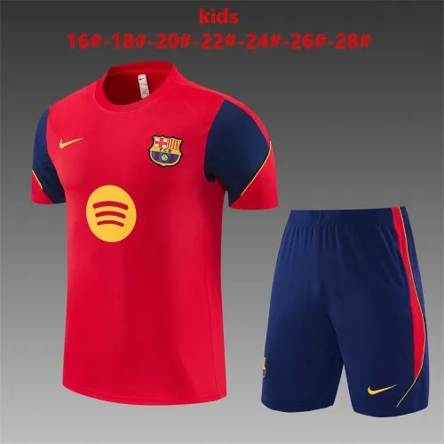 26/27 Barcelona Training Kids Kit Red