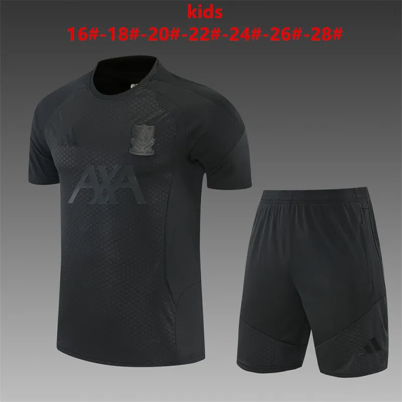 26/27 Liverpool All Black Training Kids Kit