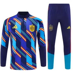 2026 Spain Camo Half-zip Tracksuit Royal Blue - product photo US45.98 - 2026 Spain Camo Half-zip Tracksuit Royal Blue
