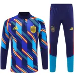 2026 Spain Camo Half-zip Tracksuit Royal Blue