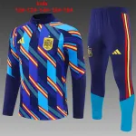 2026 Spain Camo Kids Half-zip Tracksuit Royal Blue 2026 Spain Camo Kids Half-zip Tracksuit Royal Blue