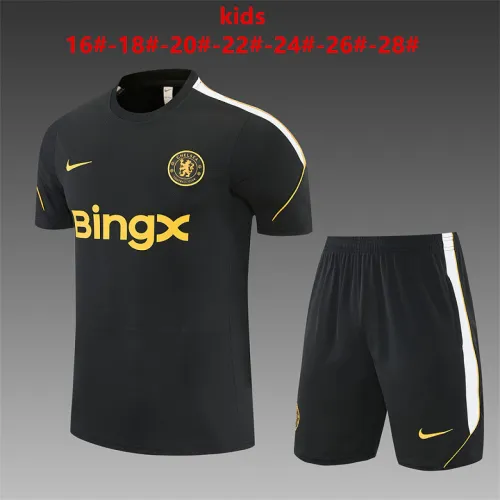 26/27 Chelsea Training Kids Kit Black