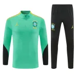 2026 Brazil Jordan Collaboration Half-zip Tracksuit Light Green