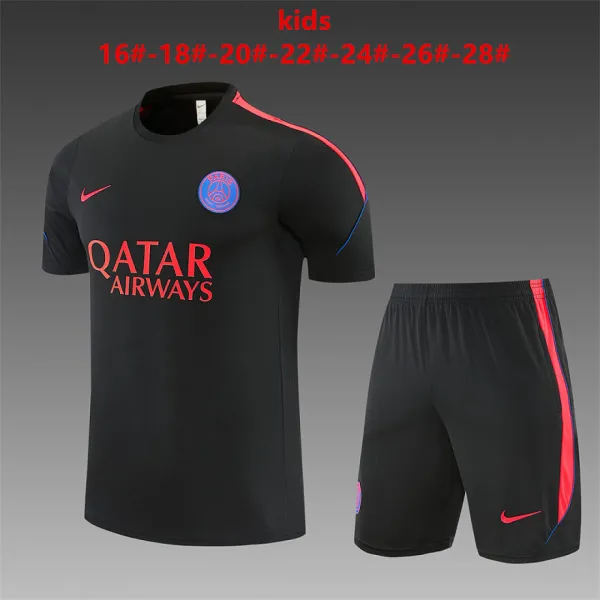 26/27 PSG Training Kids Kit Black - A-Grade Quality Detail View