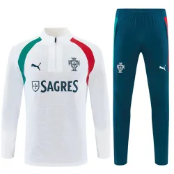 2026 Portugal Half-zip Tracksuit White - product photo US45.98 - 2026 Portugal Half-zip Tracksuit White