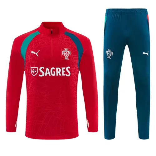 2026 Portugal Half-zip Tracksuit Red