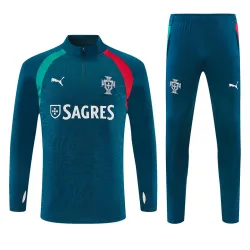 US45.98 - 2026 Portugal Trainingspak met halve rits, donkergroen