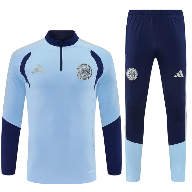 26/27 Ajax Half-zip Tracksuit Light Blue